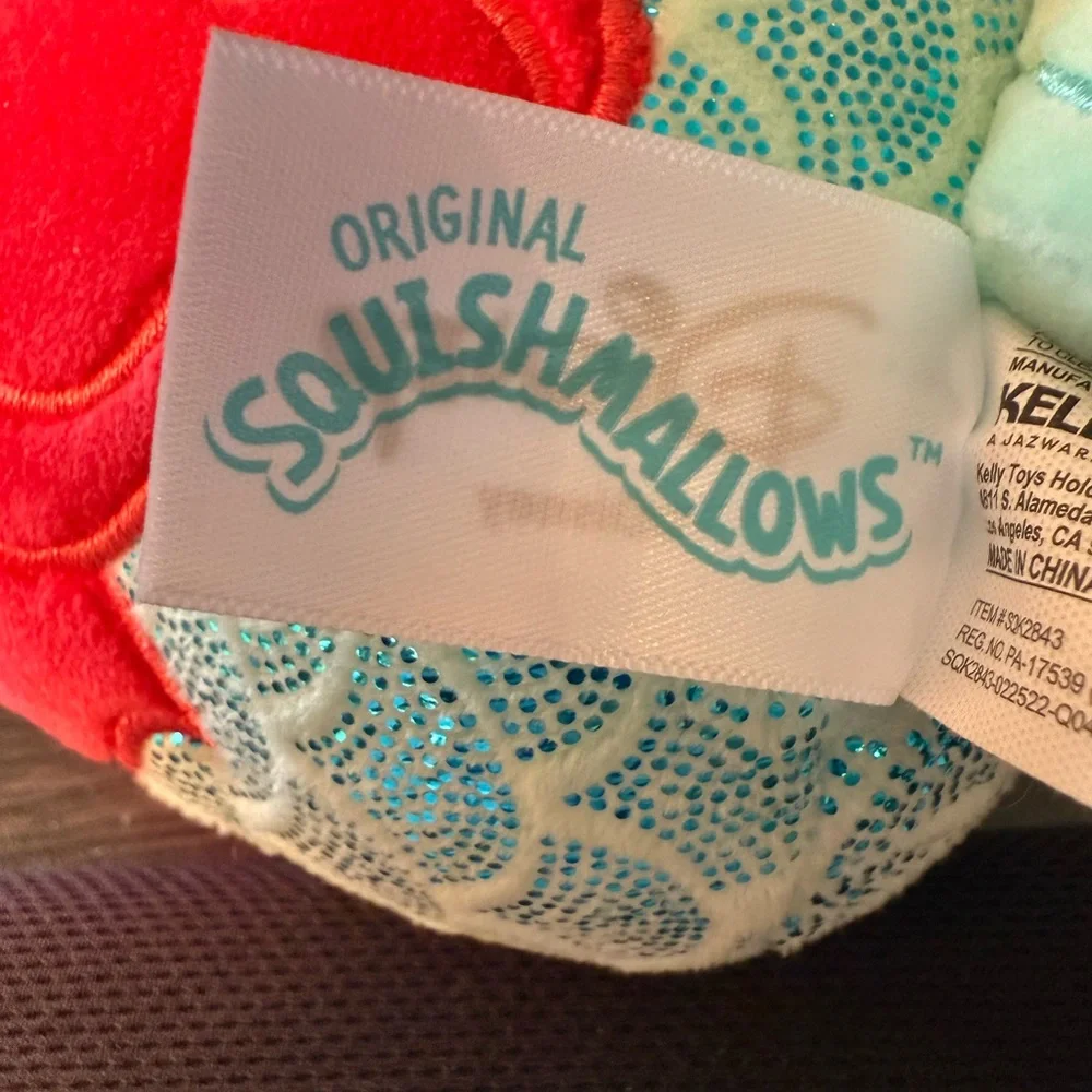 Ariel Squishmallows Disney Little Mermaid Plush Kellytoy Toy Like New - Picture 6 of 6